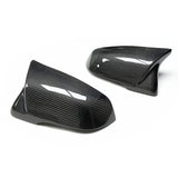 1 Series - F40: Carbon Fibre M Style Mirror Covers - Carbon Accents