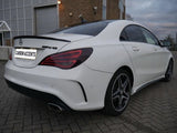 C Class - CLA W117: Gloss Black AMG Style Spoiler - Carbon Accents