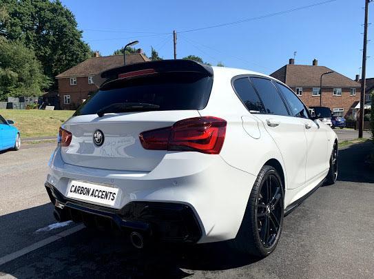 1 Series - F20/F21 LCI: Carbon Fibre 3D Style Spoiler - Carbon Accents