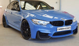 M3/M4 - F80/F82/F83: Carbon Fibre Small M Performance Splitter - Carbon Accents