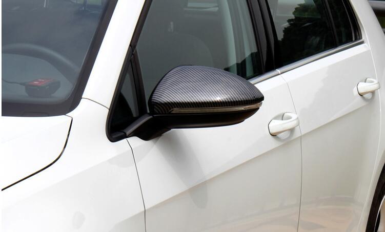 Golf - MK7/7.5: Carbon Fibre Wing Mirror Covers - Carbon Accents