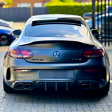 C Class - C205 Coupe: Gloss Black PSM Style Spoiler 14-21