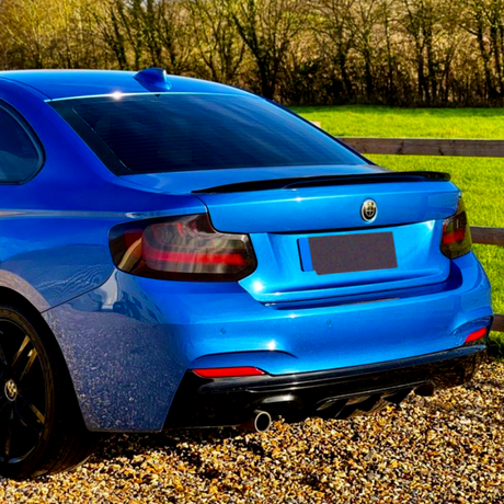 2 Series - F22 Coupe: Gloss Black Twin Exhaust Diffuser 14-21