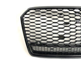 A7 - C7.5 Facelift: Gloss Black Badgeless Honeycomb Style Grill 15-18