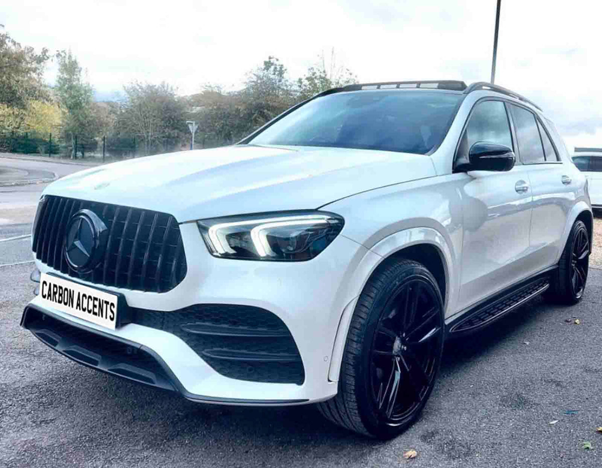 Gloss Black GTR Mesh Front Grille For 2019+ Mercedes W167 GLE-Class – GT Style