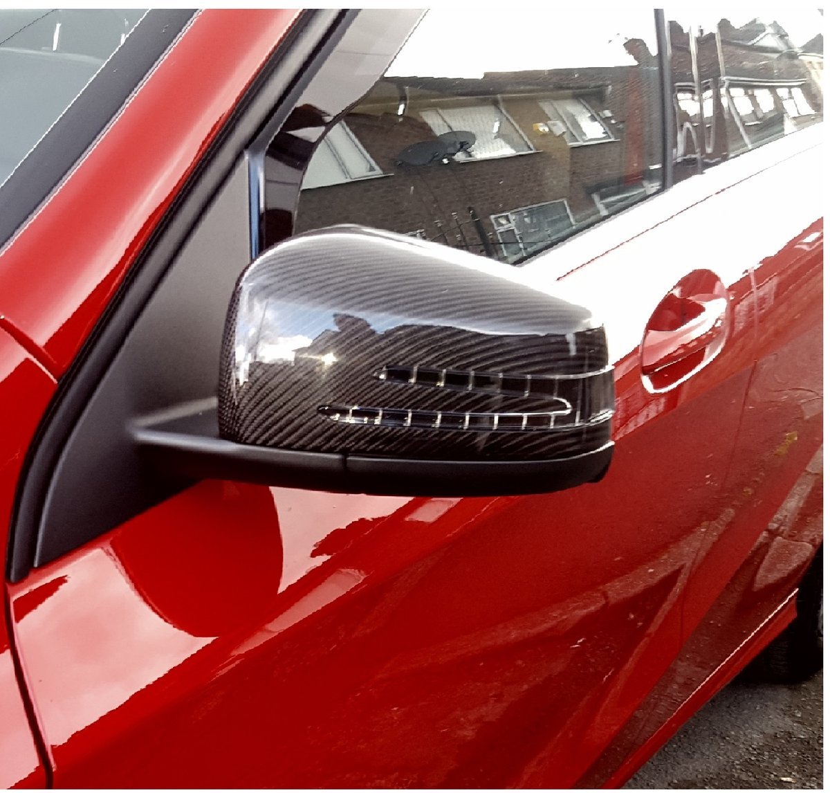 C Class - W204: Carbon Fibre Wing Mirror Covers 07-14