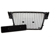A4 - B8 Pre-Facelift: Gloss Black Badgeless Honeycomb Style Grill 08-12