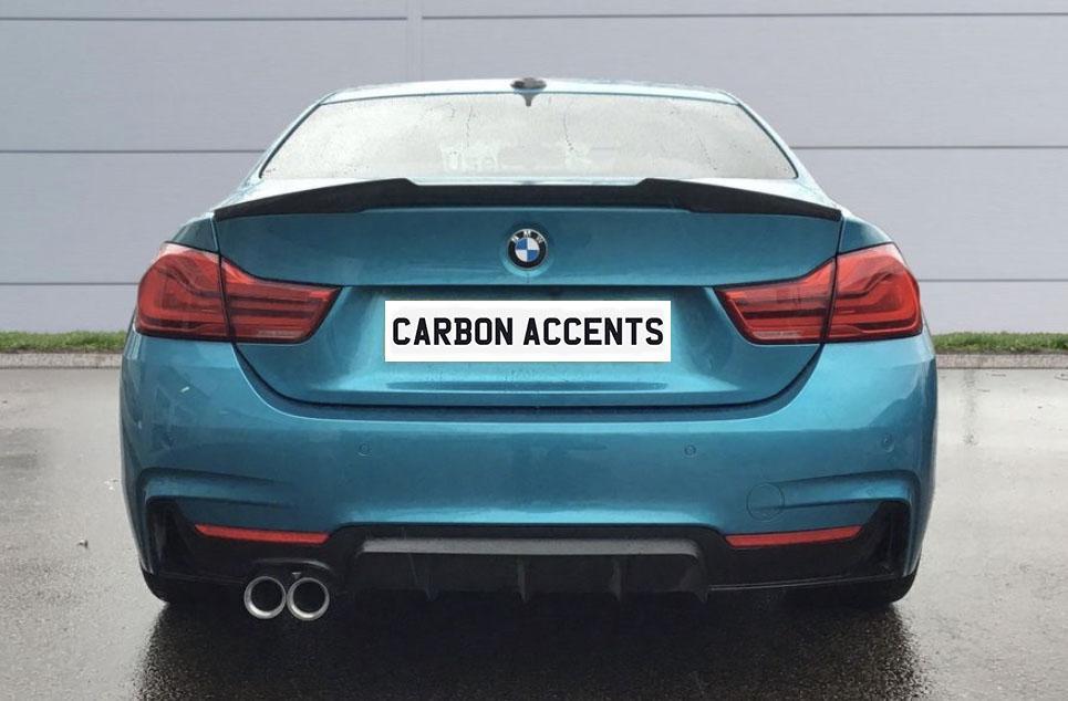 4 Series - F32 Coupe: Gloss Black M4 Style Spoiler 14-20