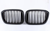 X3/X4 - G01/G02: Gloss Black Grill Double Slate - Carbon Accents