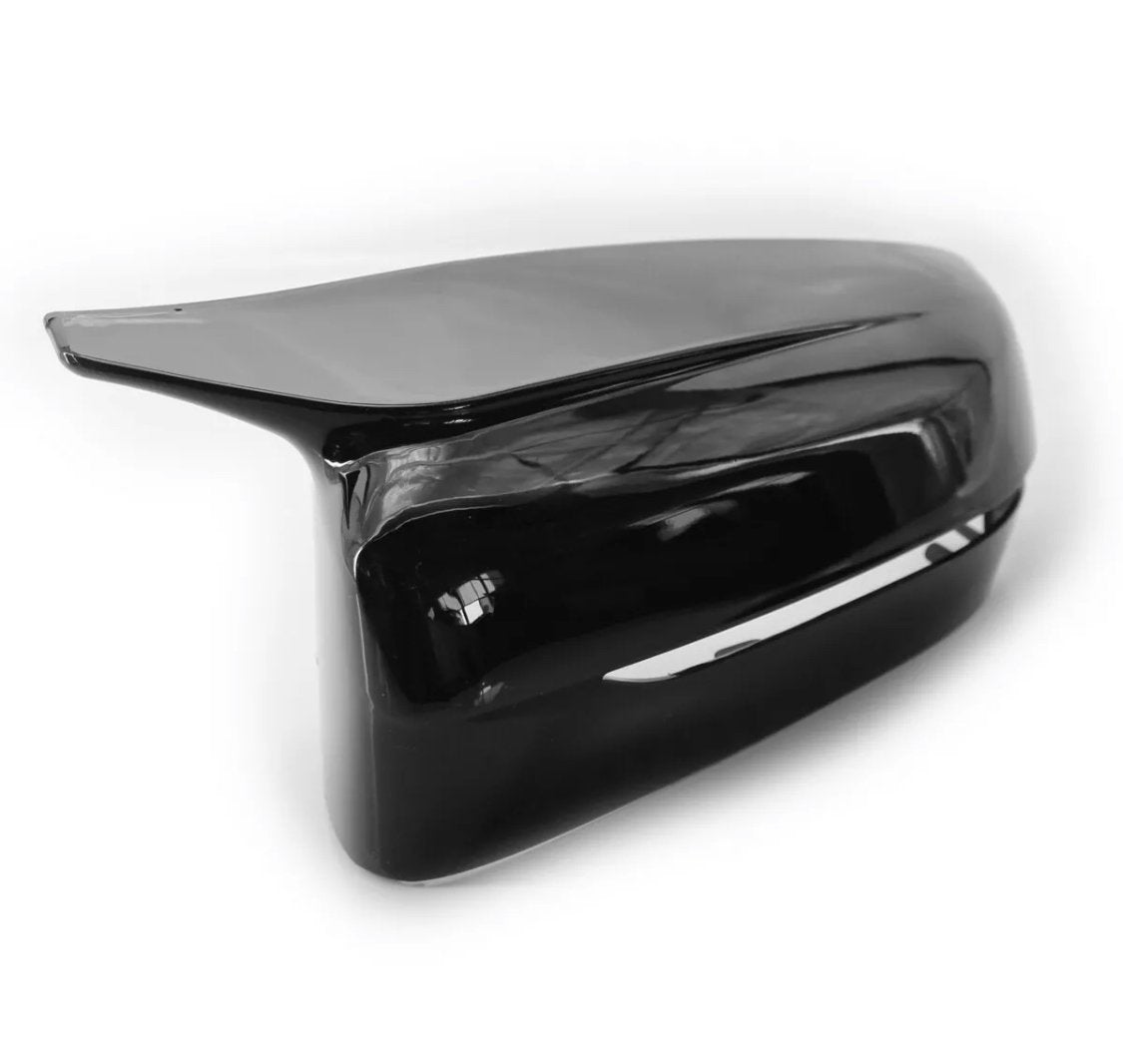 3 Series - G20: Gloss Black M Style Wing Mirror Cover 2019+ RHD - Carbon Accents