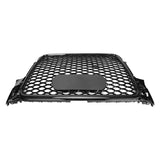 A4 - B8 Front Grill RS Honeycomb Gloss Black RS4 S4 S 08-12 - Carbon Accents