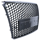 A7 - C7 Pre-Facelift: Gloss Black Badgeless Honeycomb Style Grill 10-14