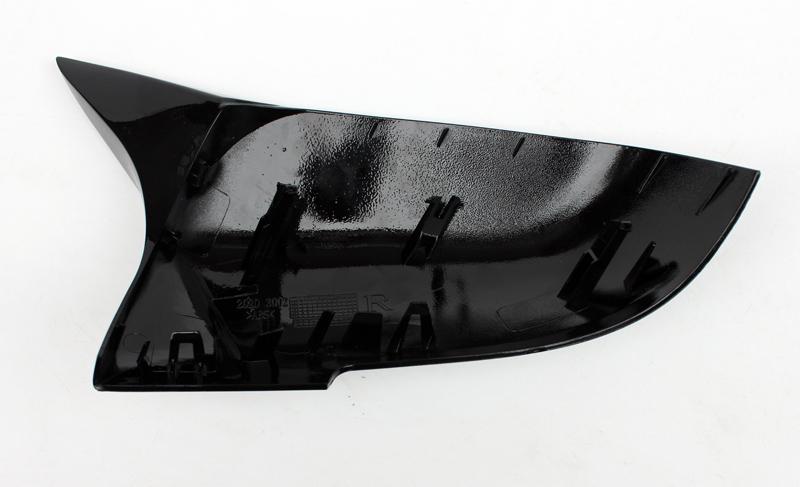 M Style Gloss Black Wing Mirror Cover -  1 Series/2 Series/3 Series/4 Series - Carbon Accents