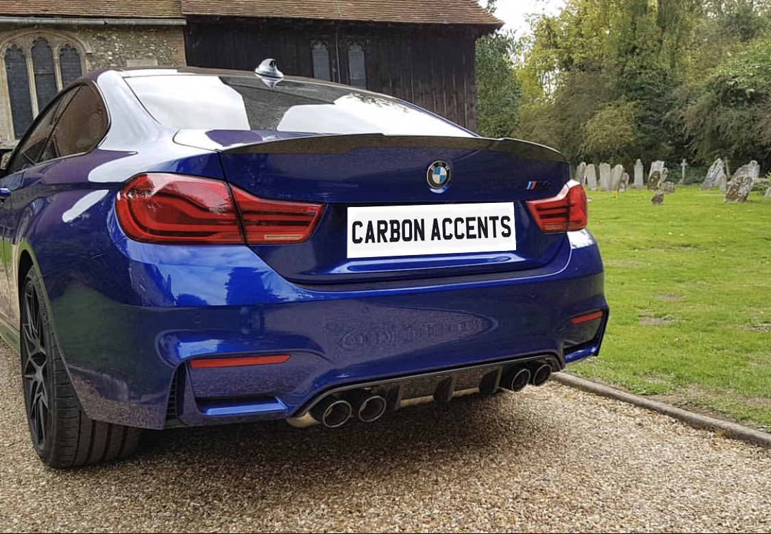 M4 - F82: Carbon Fibre M4 Style Spoiler - Carbon Accents