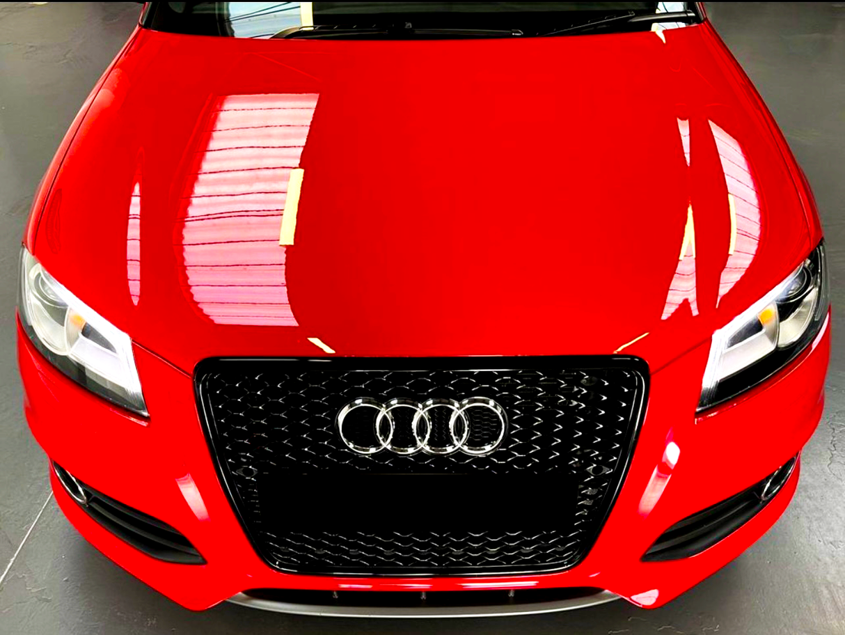 A3 - 8P: Gloss Black RS Style Honeycomb Grill 08-12