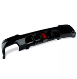 3 Series - E92 Coupe: Gloss Black LED Twin Diffuser 09-13