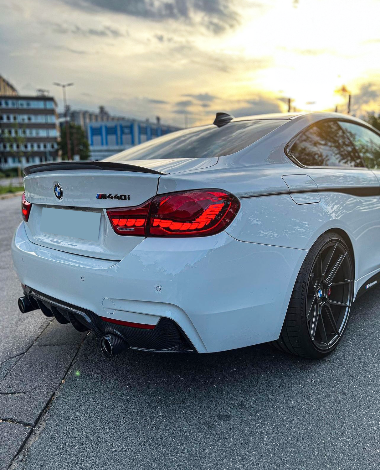 4 Series - F32 Coupe: Gloss Black Performance Style Spoiler 14-20