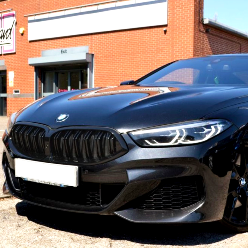 8 Series - G14 Coupe Pre-Facelift: Gloss Black Double Slat Grill 19-22