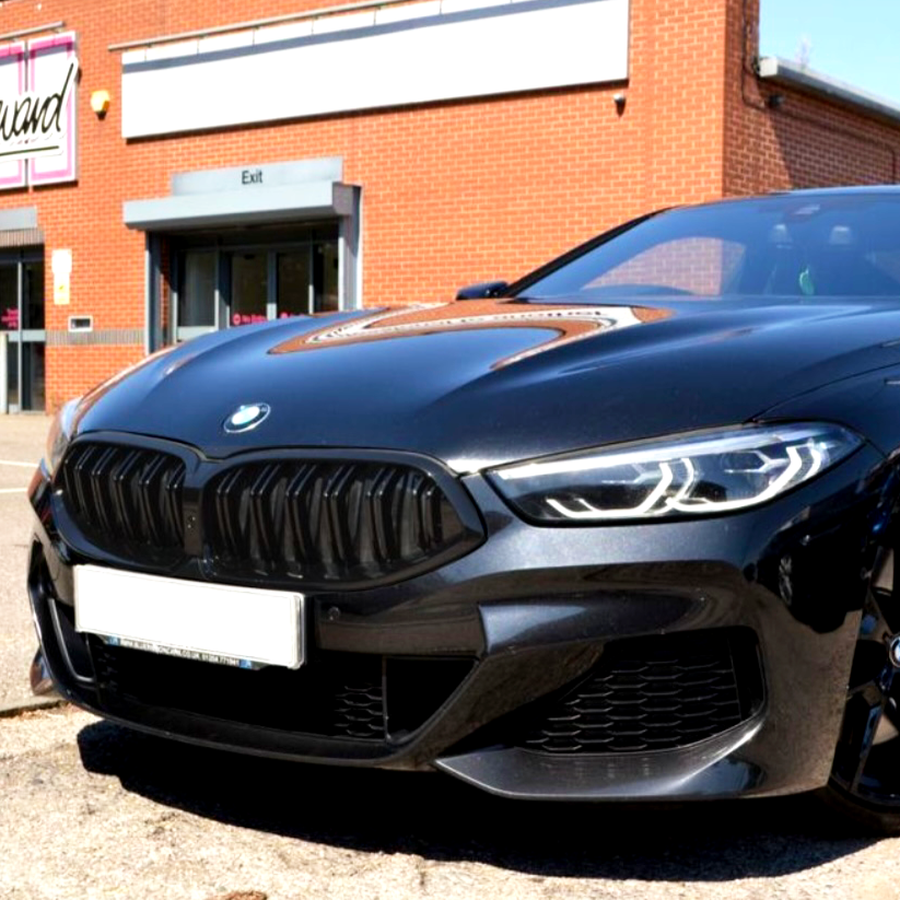 8 Series - G15 Convertible Pre-Facelift: Gloss Black Double Slat Grill 19-22