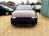 A3 - 8V Pre-Facelift: Gloss Black Badgeless Honeycomb Style Grill 13-16