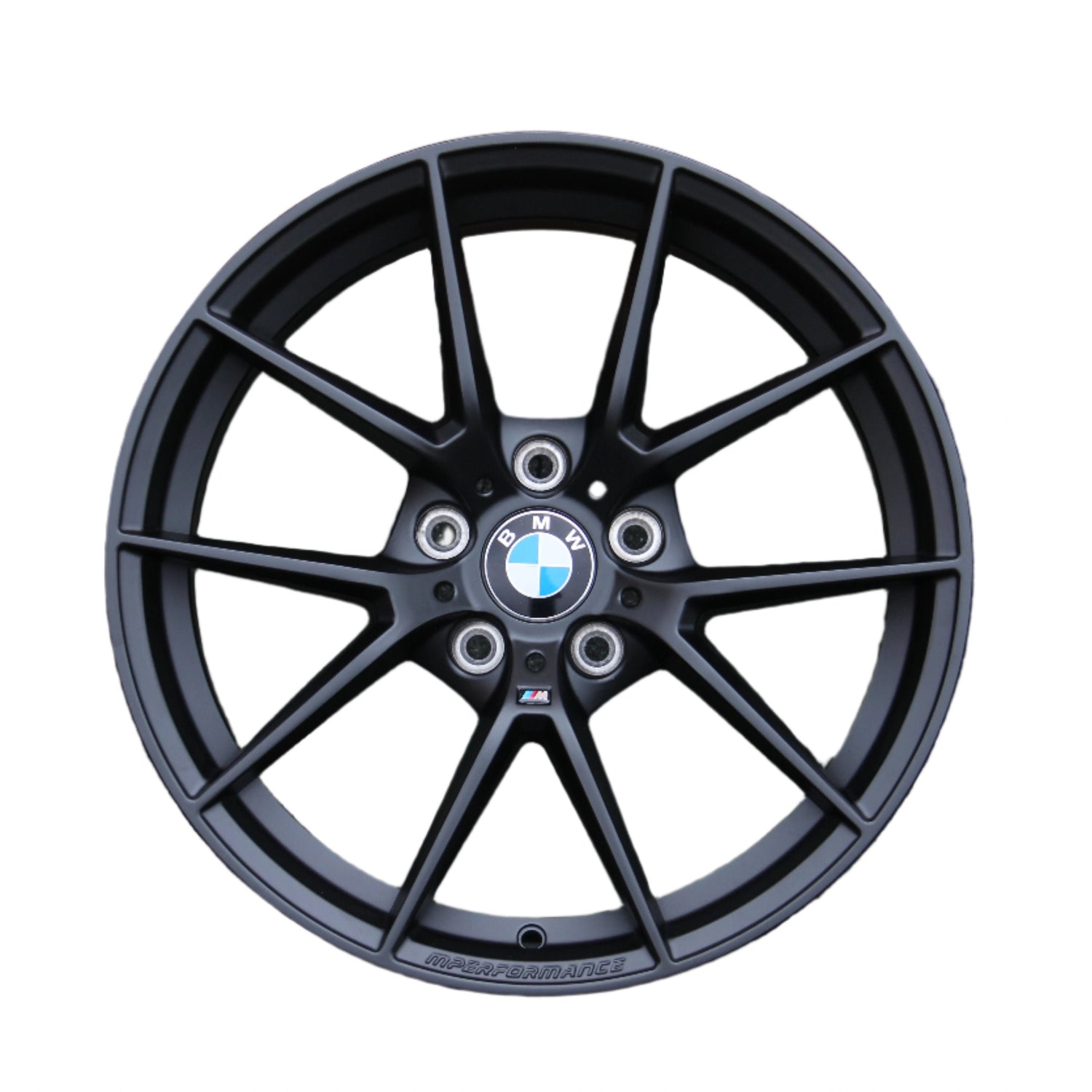 BMW 1 Series Alloy Wheels Satin Black M3 CS 763M Style – Carbon Accents