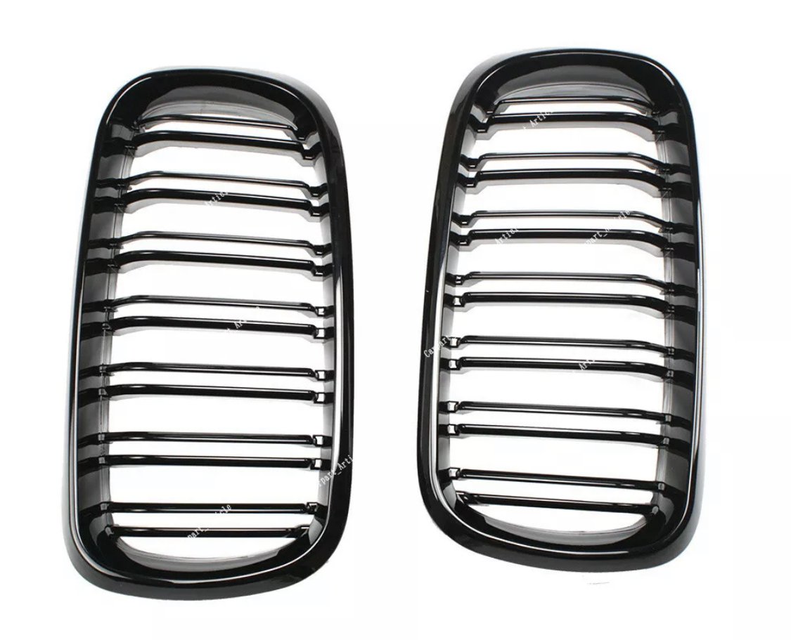 X5 - F15: Gloss Black Double Slat Grill 14-18
