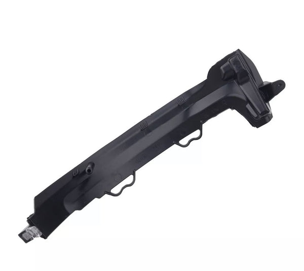 A black plastic car part with multiple hooks and a clip, likely a connector or bracket, displayed on a plain white background. Indented markings include "DP" and "49/10 10PA."