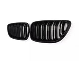 2 Series - F22/F23/F87: Gloss Black Grill Double Slat 14-21