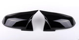 M Style Gloss Black Wing Mirror Cover -  1 Series/2 Series/3 Series/4 Series - Carbon Accents