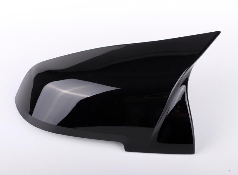 M Style Gloss Black Wing Mirror Cover -  1 Series/2 Series/3 Series/4 Series - Carbon Accents
