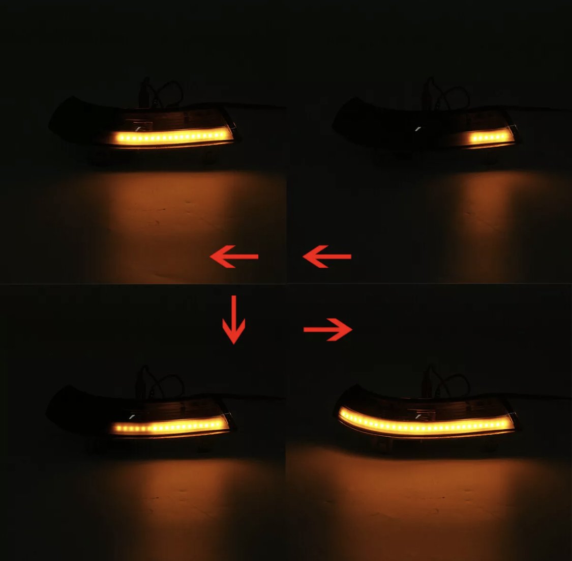 Golf - MK6: Dynamic Mirror Indicator Lights - Carbon Accents