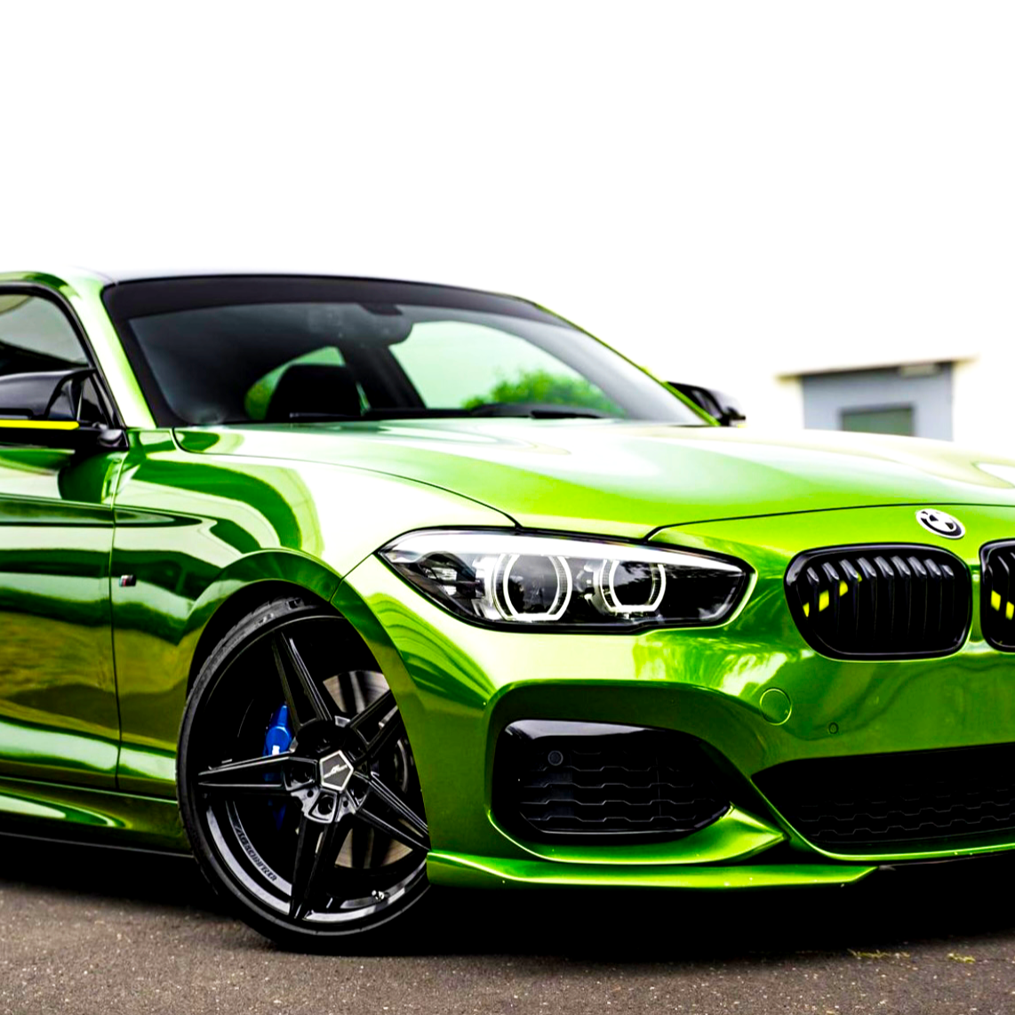 1 Series - F20/F21 Facelift LCI: Gloss Black Single Slat Grill 15-19