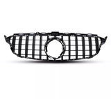 C Class - W205/C205: Gloss Black Panamericana GT Grill 14-18