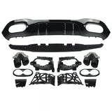 A Class - W177: A45 Style Gloss Black Diffuser & Tailpipes 18-23