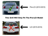1 Series - F20/F21 PRE-LCI: Gloss Black Grill Double Slate 2011-2015 - Carbon Accents