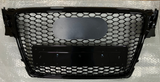 A5 - 8T: Gloss Black RS Honeycomb Grill 08-12 - Carbon Accents