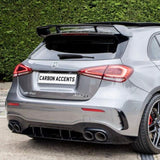 A Class - W177: A45 Style Gloss Black Diffuser & Tailpipes 18-23