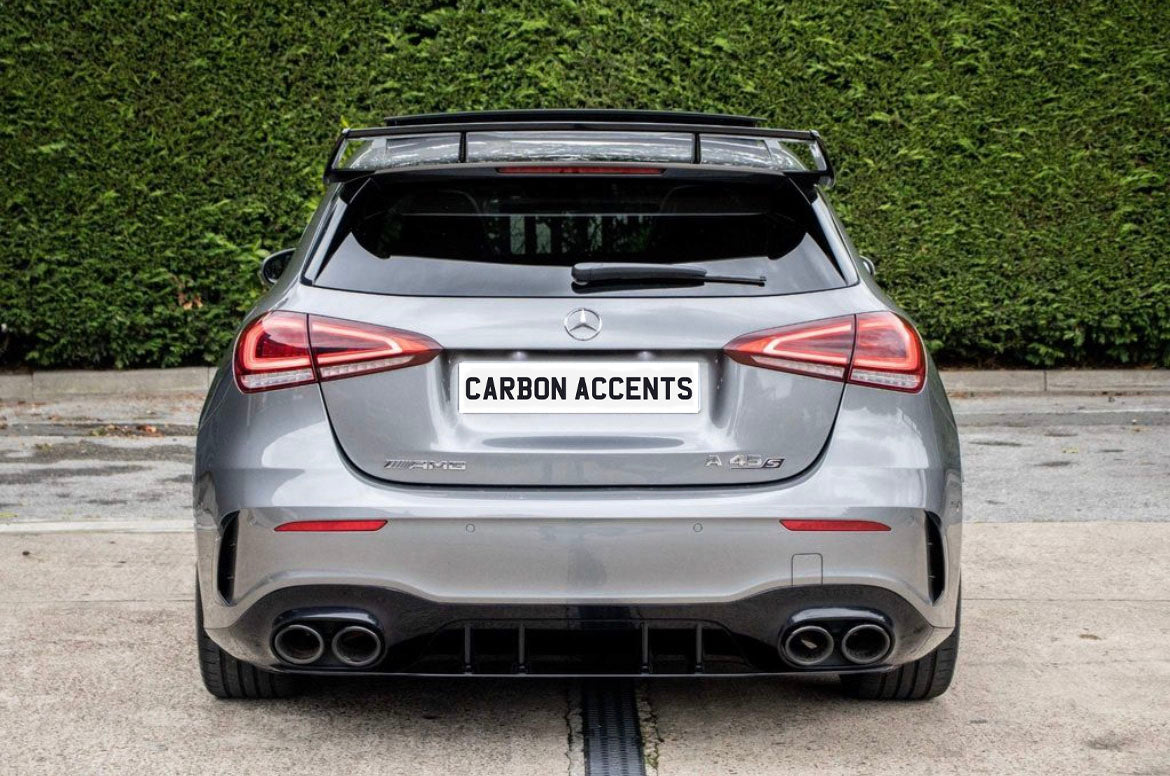 A Class - W177: A45 Style Gloss Black Diffuser & Tailpipes 18-23