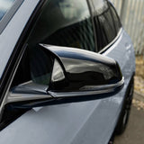 1 Series - F40: Gloss Black M Style Mirror Covers - Carbon Accents