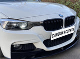 3 Series - F30/F31: Gloss Black Grill Two Slate - Carbon Accents